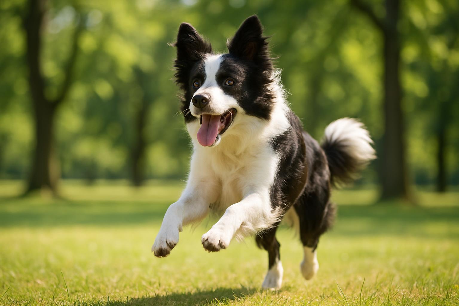 Cachorro correndo e brincando